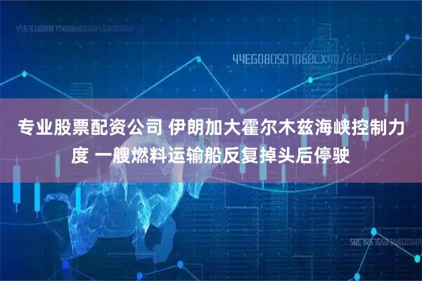 专业股票配资公司 伊朗加大霍尔木兹海峡控制力度 一艘燃料运输船反复掉头后停驶